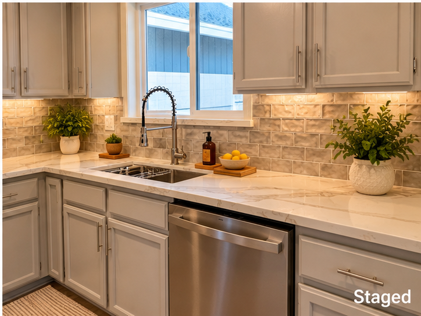 Kitchen 1 virtually staged
