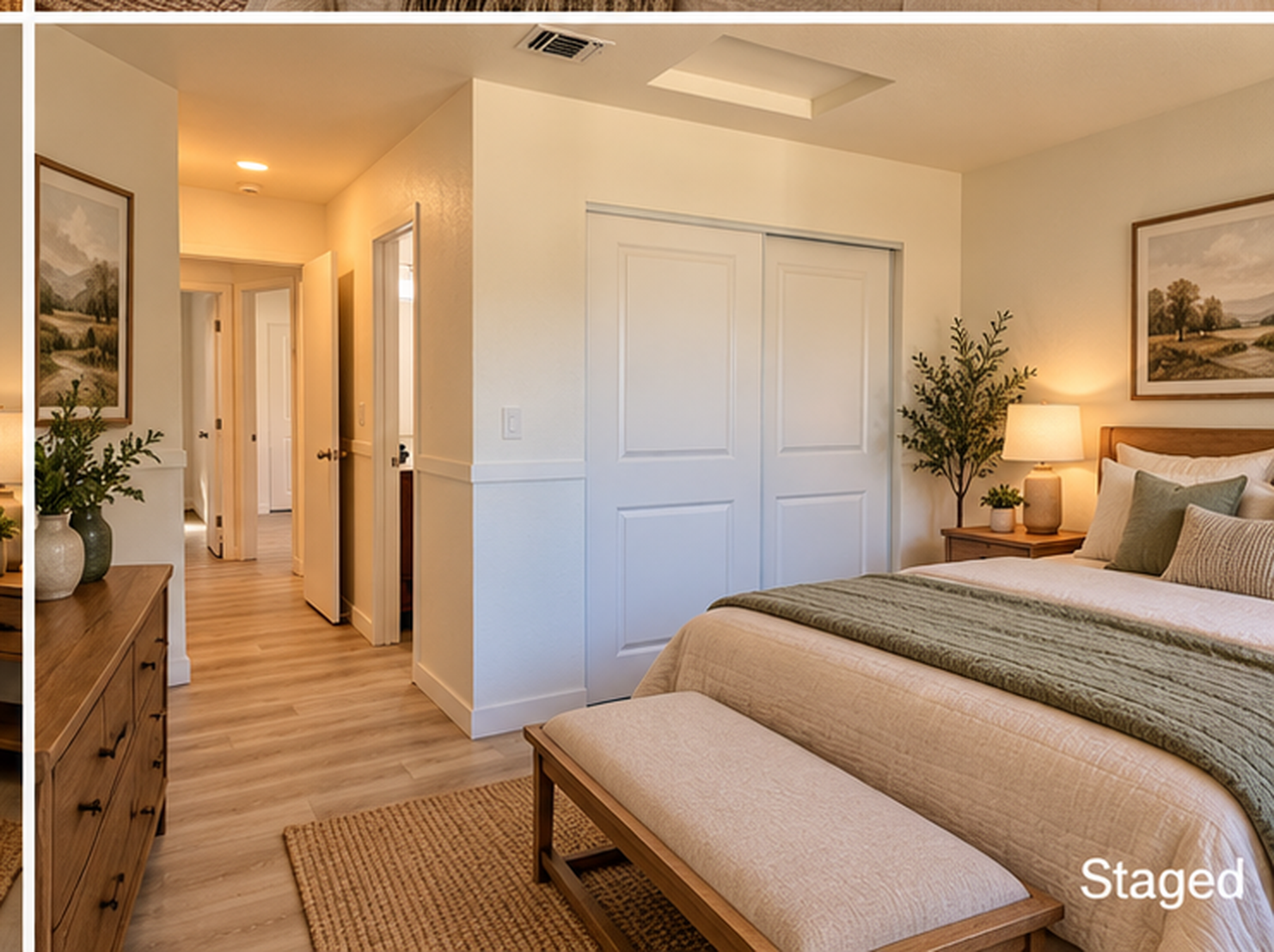 Master Bedroom virtually staged